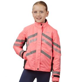 Weatherbeeta Reflective Heavy Padded Waterproof Jacket - Childs Pink - WeatherBeeta