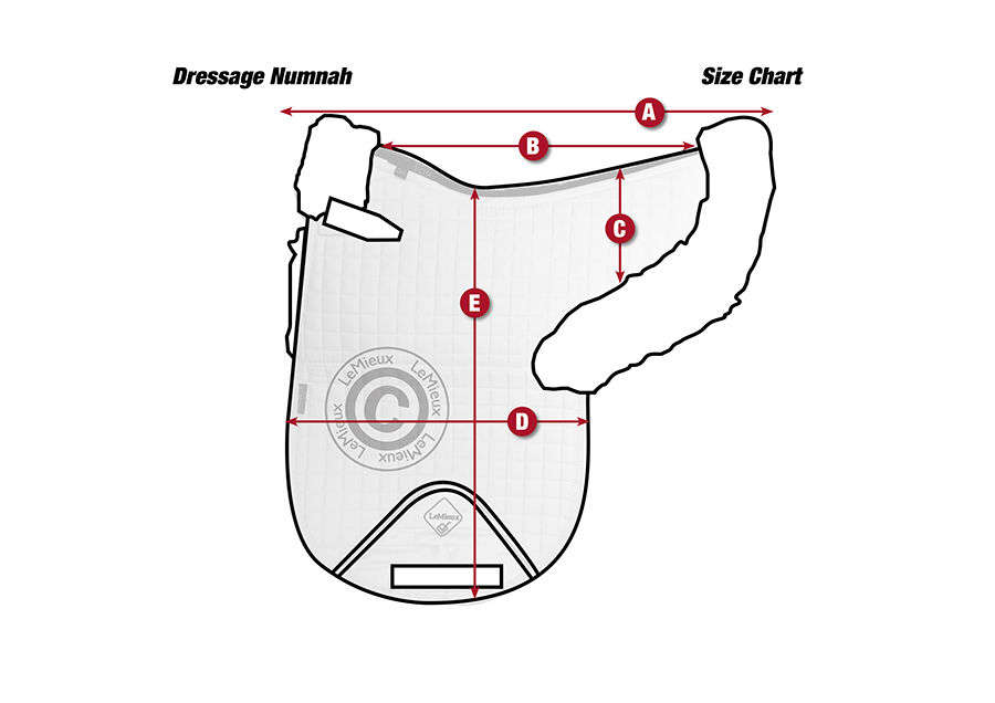 LeMieux Pro Lambskin Dressage Numnah Half Lined