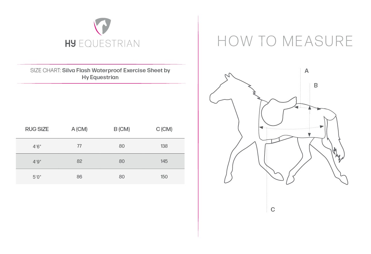 Silva Flash Waterproof Exercise Sheet by Hy Equestrian